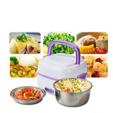 2020 New MINI Rice Cooker Thermal Heating Electric Lunch Box 2 Layers Portable Food Steamer Cooking Container Meal Lunchbox Warm