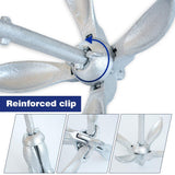Stainless Steel Folding Anchor Fishing Accessories For Kayak Canoe Boat Marine Watercraft Aluminum Lightweight Watercraft Anchor