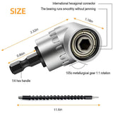 Flexible Drill Extension Hex Shank Drill Nut Driver Bit Set, 3Pcs Universal Socket Adapter Set, Screwdriver Bit Set