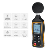 Sound Level Meter High Accuracy Decibel Meters Digital Sonometer Noise Meter with A C Weighting And Automatic Shifting Function