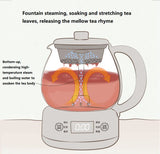 220V 1L Automatic Electric Glass Kettle Tea Brewer For Home Automatic Health Pot Teapot Boiling Pot Portable Kettle Tea Cooking