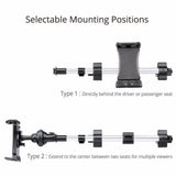 Car Headrest Mount Holder Tablet Car Back Seat Stand Dual Position Adjustable 360 Rotation Bracket