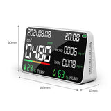 Air Quality Detector CO2 Tester with Carbon Dioxide TVOC HCHO Value Electricity Quantity Temperature Humidity Display Function