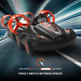 JJRC Q86 2.4G 2 IN 1 Amphibious Drift Car Remote Control Hovercraft Speed Boat RC Stunt Car for Kid Boys Model Outdoor Toys