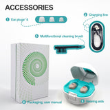 White/Skin/Black Skin One Pair Digital Hearing Aids Cycle Rechargeable with Charging Case Hearing Device Amplifier Automatic