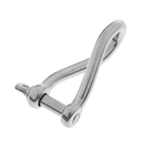 1 Pcs 8mm Yacht Boat Twisted Anchor Shackle Corrosion Resistance 316 Stainless Steel