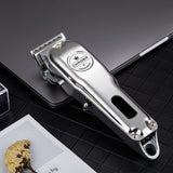 C99 Electric All-metal LCD Clipper Hair Clipper Modeling Oil Head Push LED Smart Display R-shaped Fillet Design