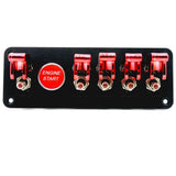 Replacement 6Gang  Start Push Button Switch ＆  Ignition Toggle 12V