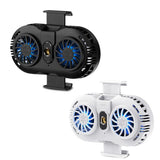 Universal Mobile Phone Radiator Semiconductor Double Cooler Fan Phone Holder Gamepad Controller Heat Sink Gaming Phone Cooler