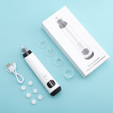 Gua Sha Heating And Adsorption Electric Blackhead Device Five-Speed Blackhead Acne Pore Cleaning Beauty Device