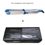 LDY Professional Hair Straightener Curler Hair Flat Iron Negative Ion Titanium Hair Straighting Curling Iron LED Display Screen