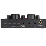 USB Audio Mixer V8 Sound Card External Sound Card,Headset,Microphone,Real-Time Sound Card,Home Karaoke for Mobile Phones