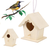 Mini Bird Cage Outdoor Hanging Birdhouse Wooden Box Garden Bird Cages Home Yard Decoration Bird Products Bird Parrot Nest