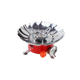 1pcs Windproof Stove Lotus Long Tube Camping Energy-saving Safe Hot Pot Boiler Outdoor Picnic Supplies