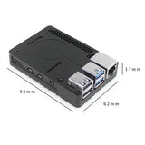 For Raspberry Pi 4B Aluminum Alloy Heat Dissipation Shell CNC Metal Protective Shell Box