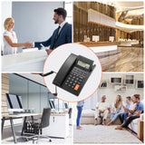 16-digit Backlight LCD Corded Phone Desk Landline Telephone Support Hands-Free Redial Flash Speed Dial Ring Volume Control