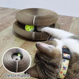 Pet Cat Toy Funny Scratching Board Round Shape Folding Corrugated Cat Litter Large Claws Itching Tool Cat  Magic Toys Supplies