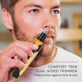 2 In 1 USB For Nose Sideburn Eyebrow Beard Ear Hair Trimmer Razor