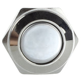 16mm Flush Mounted Momentary SPST Stainless Round Push Button Switch