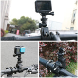 Adjustable Handlebar Mount Bike Motorbike Handlebar Clamp Bracket Holder Mounts For Action Camera Gopro DV Camera Accessories