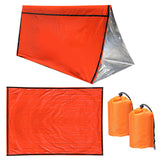 2 Pack Emergency Sleeping Bag Waterproof PE Survival Sleeping Bag Lightweight Thermal Bivy Sack Portable Blanket for Camping