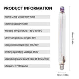 J305 Geiger Counter Tube Nuclear Radiation Detector G-M Tube Radiation Monitor Accessory