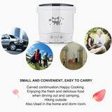 220V House 1L  Electric Mini Rice Cooker Water Food Heater Machine Lunch Box Warmer 2 Persons Cooking Household Multifunction co