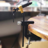 Fly Tying Vise C Clamp Steel Hard Jaws 360 Rotating Precision Table Vise of Fly Tying Tools Fly Hook Tool