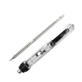 QUICKO 150~450℃ 72W Portable Temperature Adjustable Mini Electric Soldering Iron With OLED Digital Display Transparent Cover
