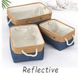 Personalized Pet Toy Storage Basket Toy Clothes Bin Dog Custom Name DIY Canvas Collapsible Box Free Print ID Pet Accessories