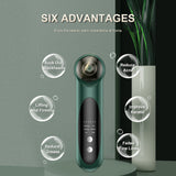 3In1 Blackhead Remover Vacuum Power Scution Shrink Pores with Facial Brush Head Exfoliate Dead Skin Face Cleaner Lifting Massage