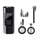 Car Air Compressor Inflatable Pump with LED Lamp for Motorcycle Bicycle Car Tyre Inflator Cordless Electric Air Pump
