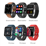 Men PPG ECG E86 Smart Watch With Body Temperature Heart Rate Blood Pressure Monitor Smartwatch 1.7inch Women Sport Watch