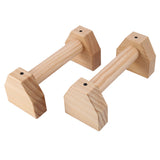 1 Pair Wooden Fitness Sport Push Up Stands Pushup Bars Gym Exercise Training Chest Bar Hand Grip Trainer For Body Building