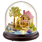 CUTEBEE Doll House Miniature DIY Dollhouse With Furnitures Wooden House For Children Birthday Gift Mood for Love Toys   B015