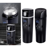 Electric Car Kettle Heater 12 Display 450ml  Portable Fits for Travel Camping Truck Boat Drinking