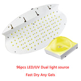 Professional Nail Dryer Wearable Nails LED Nail Lamp UV Lamp for Curing All Gel Nail Polish 96LEDs Manicure Nail Art Tools