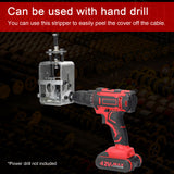 Electric Household Wire Stripper Manual Wire Stripping Copper Cable Peeling Machine with Hand Electric Drill for 2-24mm Wire