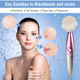 Face Cleansing Brush Silicone Facial Brush Deep Cleaning Blackhead Remover Pore Cleaner Sonic Electric Skin Care Brushes