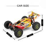 WLtoys 144010 144001 75KM/H 2.4G RC Car Brushless 4WD Electric High Speed Off-Road Remote Control Drift Toy with 3000mAH Battery