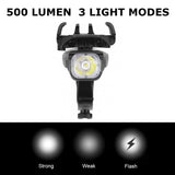 Multifunctional Bike Lights Set Lights with Phone Holder 4 in 1 Front Bike Light Bike Headlight Waterproof Adjustable