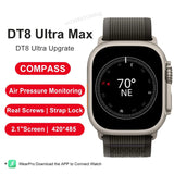 DT8 Ultra Max Smart Watch Men Wowen 49mm Series 8 Compass NFC BT Call Wireless Charging AI Voice Fitness Tracker Smartwatch