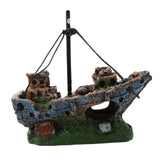 Aquarium Ornaments Wreck Sunk Ship Sailing Boat Destroyer Fish Tank Cave Decor Fish Tank Aquarium Decoration Accessories