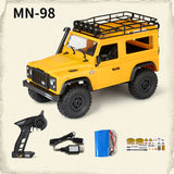 2021 NEW MN98 1:12 RC Car 2.4G 4WD RTR Version RC Rock Crawler Defender Pickup Remote Control Truck for Boys Gifts Toys