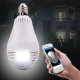 960P Wifi 360 Degree Panoramic Camera E27 Bulb Wireless Home Security Video Surveillance Camera Night Version Two Way Audio