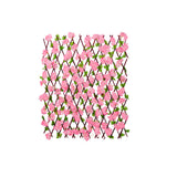 Greenhouse Gate Garden Screening Fence Trellis Privacy Screen Expandable Indoor Wooden Hedge Backyard Artificial Flower Leaves