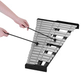 32-Note Xylophone Educational Glockenspiel Wooden Base Solid Aluminum Bars with Mallets with Carrying Bag for Children Adults