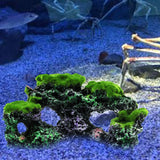 Aquarium Artificial Moss Coral Reef Fish Tank Rockery Landscape Resin Ornaments Decorations G32D