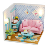 CUTEBEE DIY Doll House Wooden Doll Houses Miniature dollhouse Furniture Kit Toys for children Christmas Gift TD28