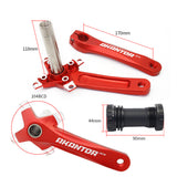 CATAZER Bicycle Crank Chainwheel 104BCD 32T MTB Bike Crankset Aluminum Alloy with Bottom 170mm Crank  Bike Parts  Crank Set